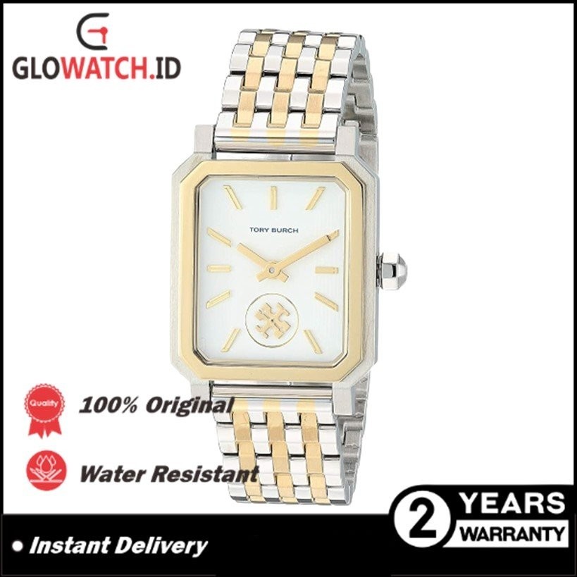 [Promo] Jam Tangan Wanita Tory Burch TBW1501 / TBW-1501 The Robinson Two-Tone Gold Stainless Steel O