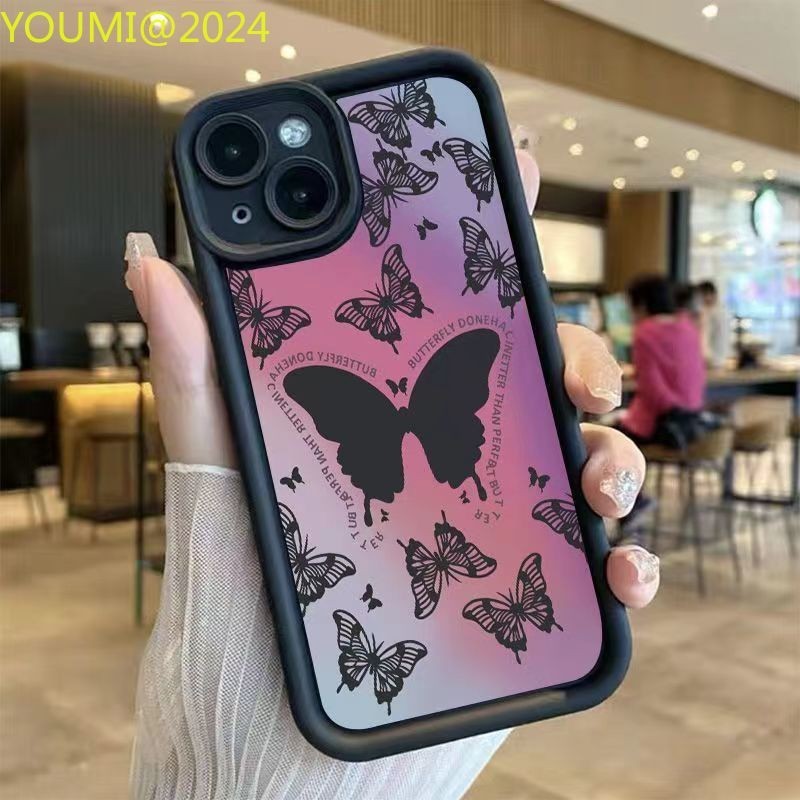 Colorful gradient sketch butterfly suitable for Realme C55 C51 C35 C33 C30 C2 C3 C20 C12 C25 phone c