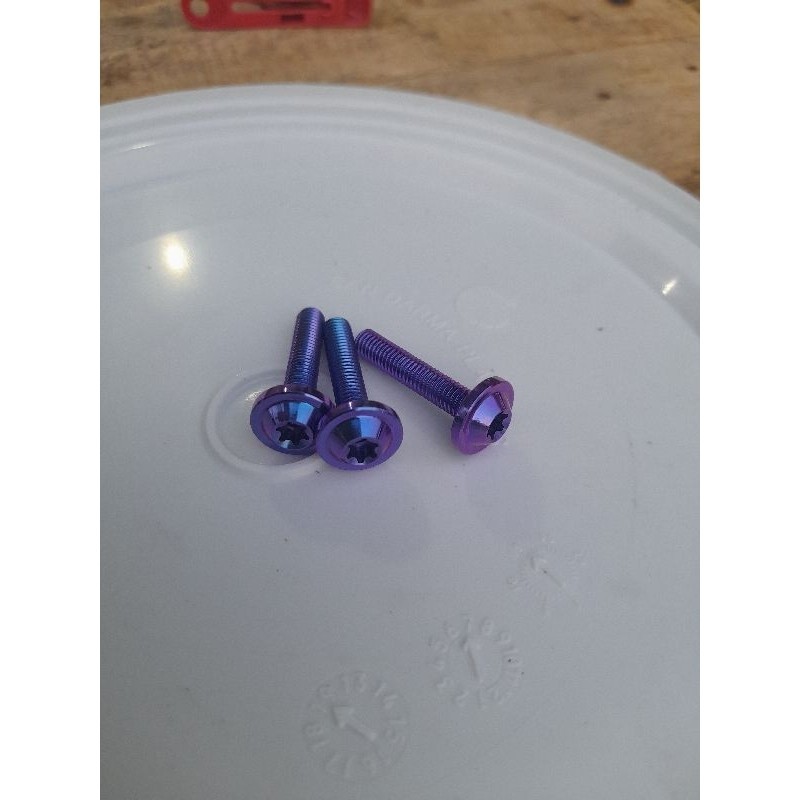 baut titanium m5x25 drat 8 panjang 2,5cm original untuk visor nmax lexy dll variasi
