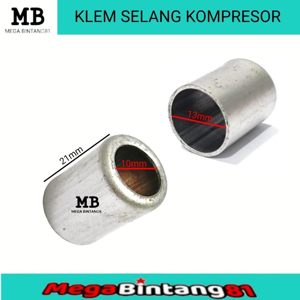 klem pressan selang kompresor kaleng klem selang kompresor 1/4-3/8 Klem selang kompressor