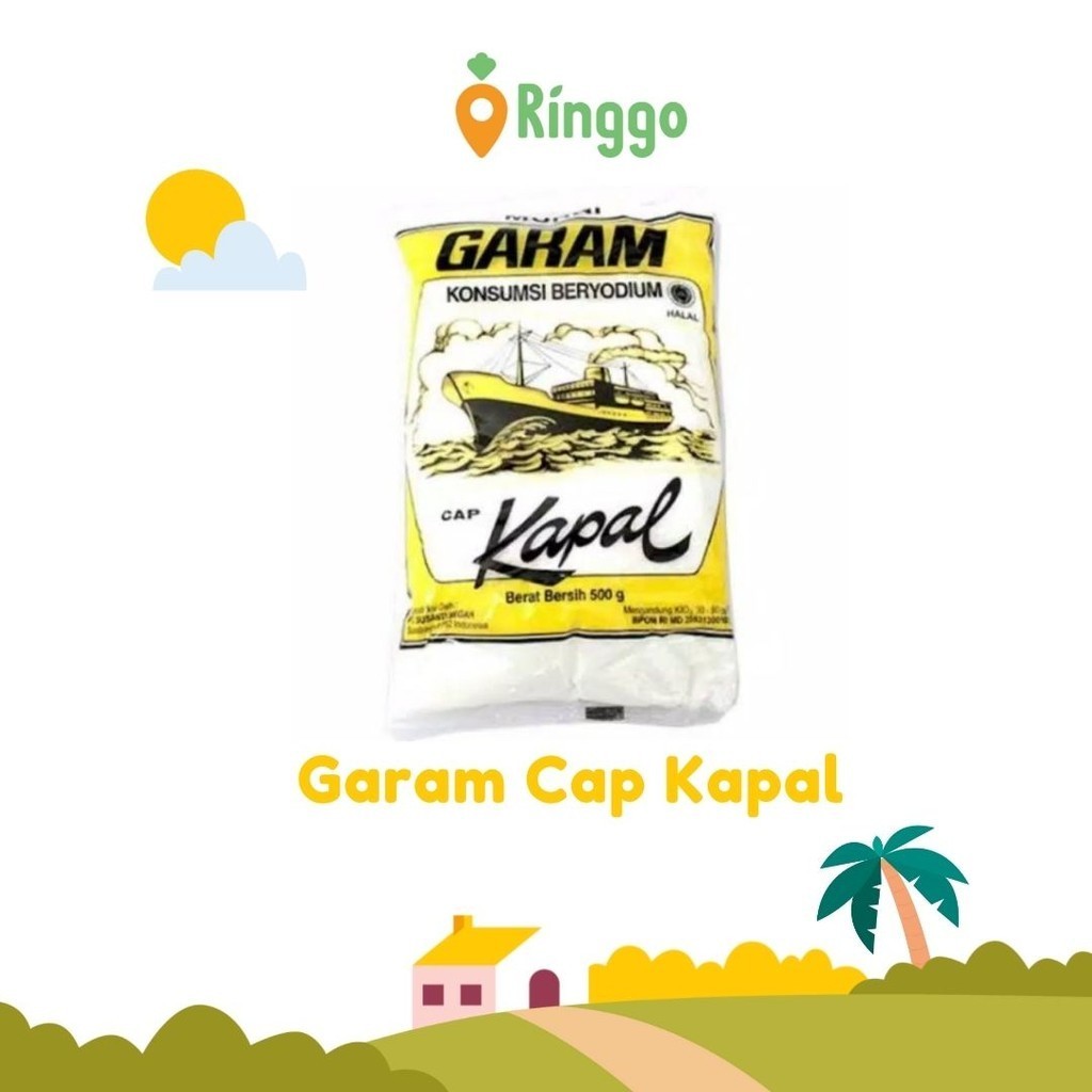 

Garam Cap Kapal 250g 1bal isi 40 bungkus