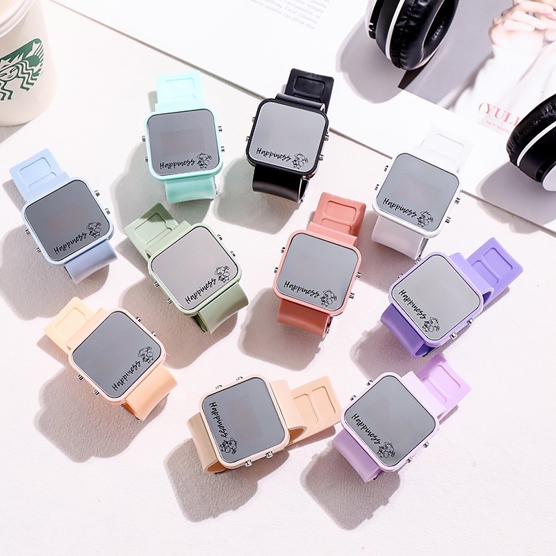 Jam Tangan Wanita A0154 Jam tangan olahraga LED bercahaya