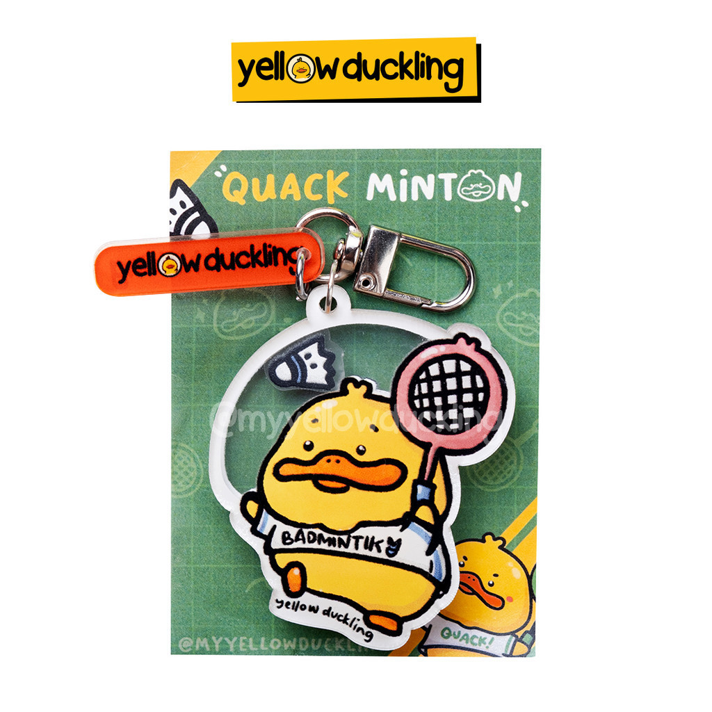 

KEYCHAIN - QUACKMINTON SHAKER SERIES - SHAKER LOP DONG - YELLOW DUCKLING