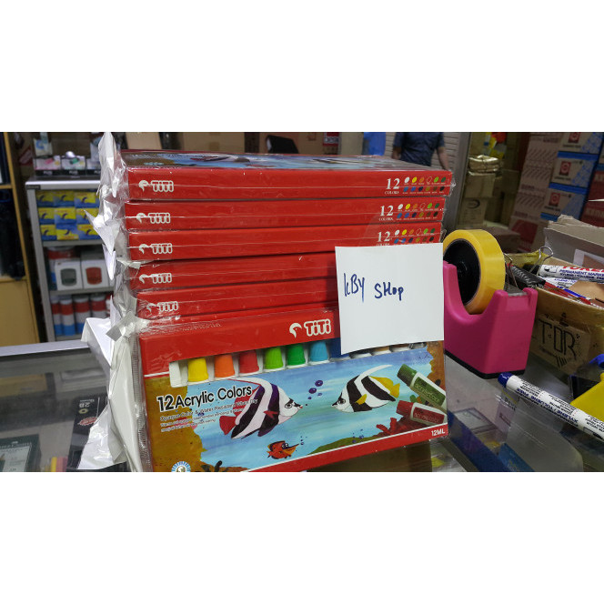 

promo ✨ -CAT ACRYLIC 12 RNA AKRILIK TITI JOYKO