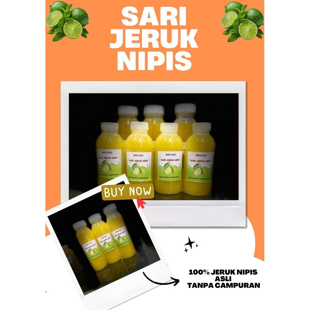 

Perasan Jeruk Nipis 100% Murni / Sari Jeruk Nipis / Original / G B