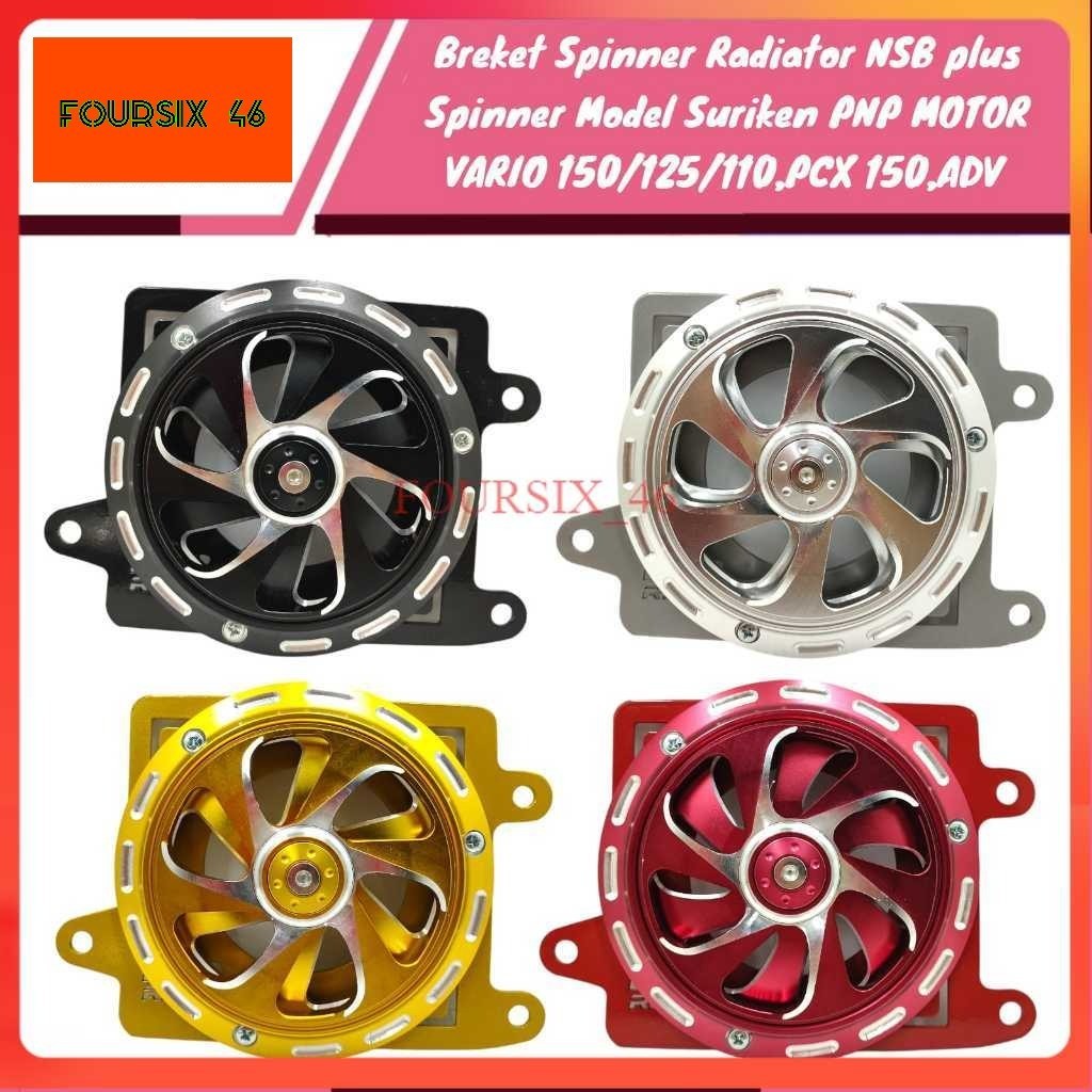 Cover Radiator Set Spinner Full CNC PNP Motor Vario 150 Vario PCX Adv
