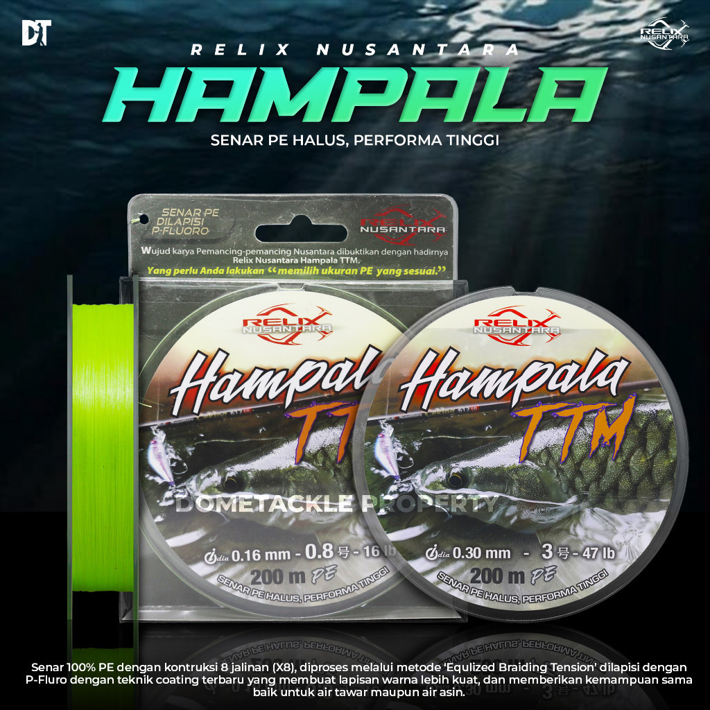 Senar PE Hampala X8 Relix Nusantara Senar Pe Benang Pancing 200 Meter Pe 0.6 0.8 1 1.5 2 2.5 3 Senar