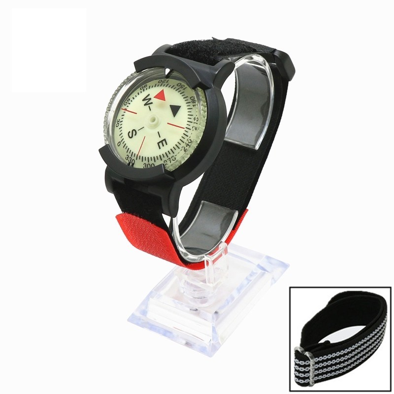 Wristband Sighting Compass Portable Scuba Diving Navigation Compass Waterproof Luminous Dial with Wr