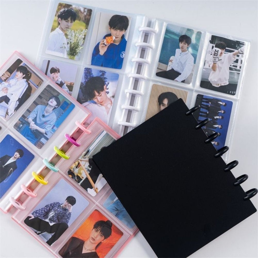 

Kpop Photo Album New INS Multi-pockets Loose-leaf Binder 3 Inch Photocard Holder Idol Cards Collect Book Star Chaser
