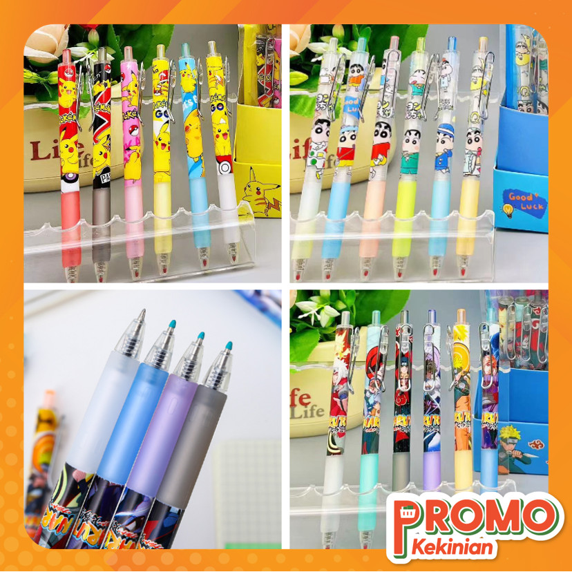 

Promo Kekinian - S6368 Set Pena Kartun Isi 6 PCS / Pena Gel Mekanik Lucu / Pulpen Mekanik / Bolpoin Mekanik Motif Kartun