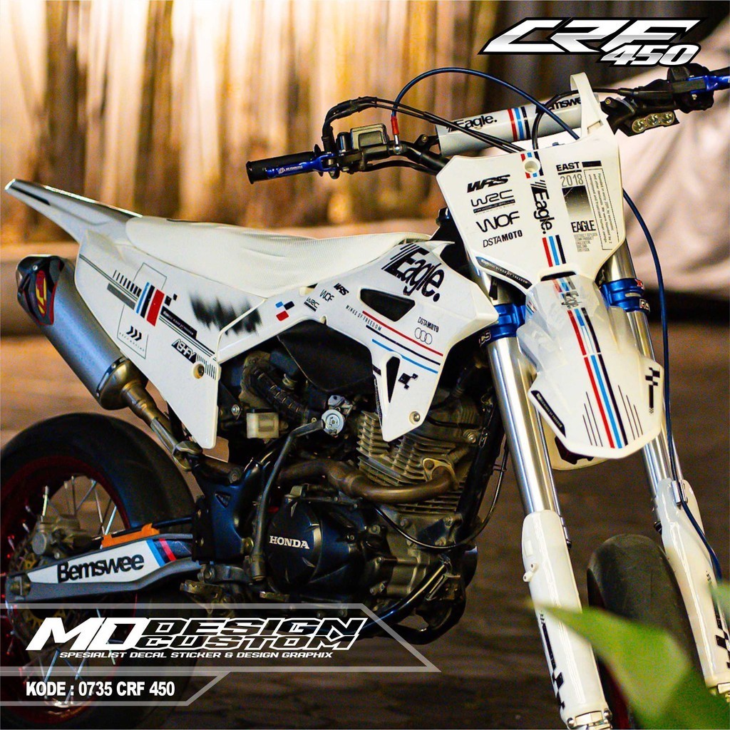 0735 (COD) Sticker Decal CRF 450 FullBody Bebas Request Terbaru - Sticker Premium CRF Terbaru - Stic