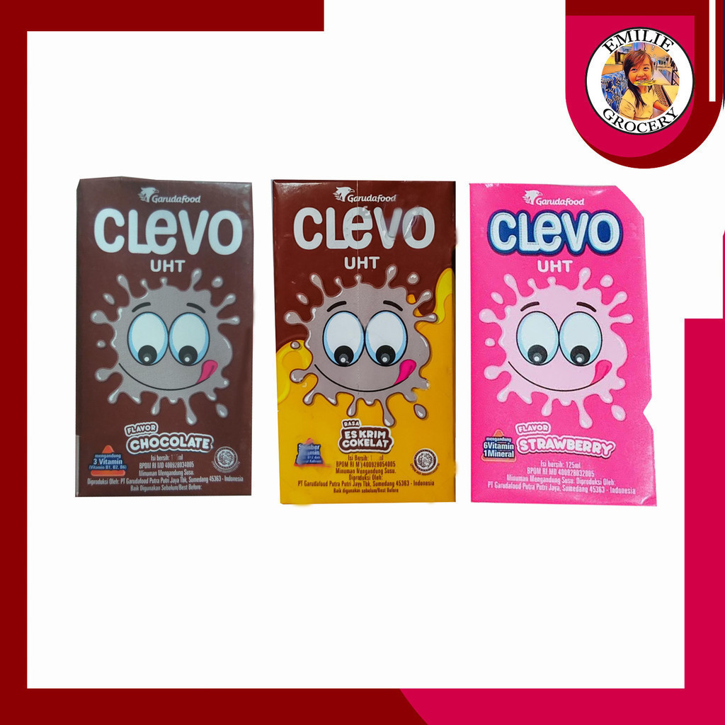 

Clevo Susu UHT 115ml 115 ml Coklat Chocolate Strawberry Es Krim