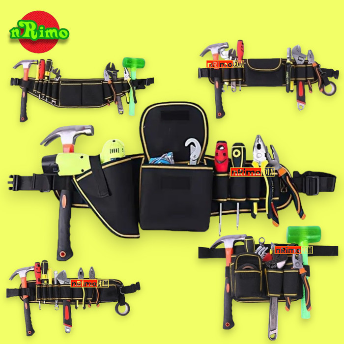 Tas Pinggang Perkakas Toolkit Tempat Bor Listrik Obeng Waist Tool Bag