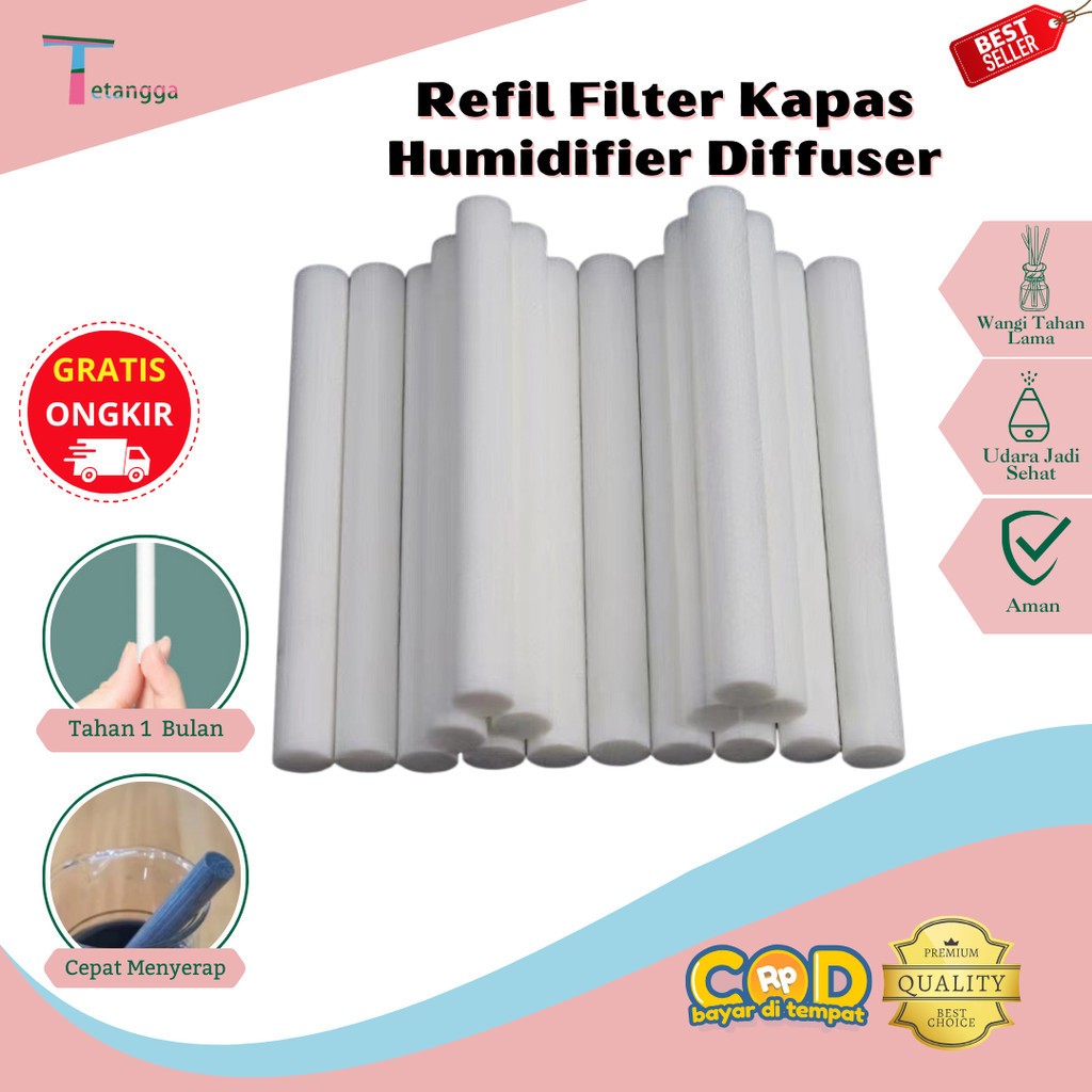 Refill Filter Kapas Humidifier Diffuser Purifier / Refil Filter Cotton Humidifier Diffuser Purifier