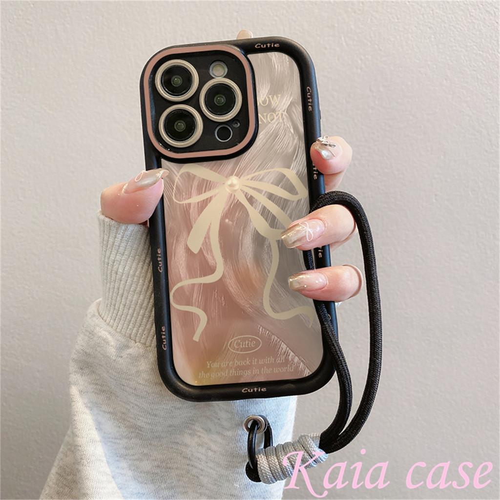 【Casing+Gelang】case OPPO Dasi kupu-kupu dengan gelang Casing ponsel cocok untuk OPPO A15 A16 A17 Cas