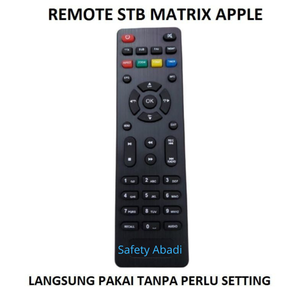 Remot STB Matrix / Remot Set Top Box Matrix/ Remote STB Matrix