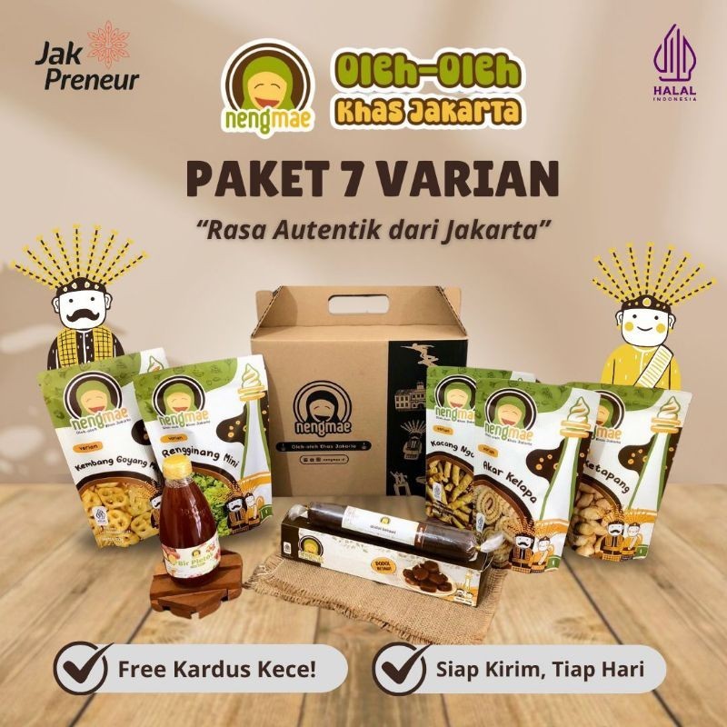 

FAHEL STORE Paket Oleh Oleh Khas Jakarta 7 Varian | FREE Kardus Kece | Super Lengkap