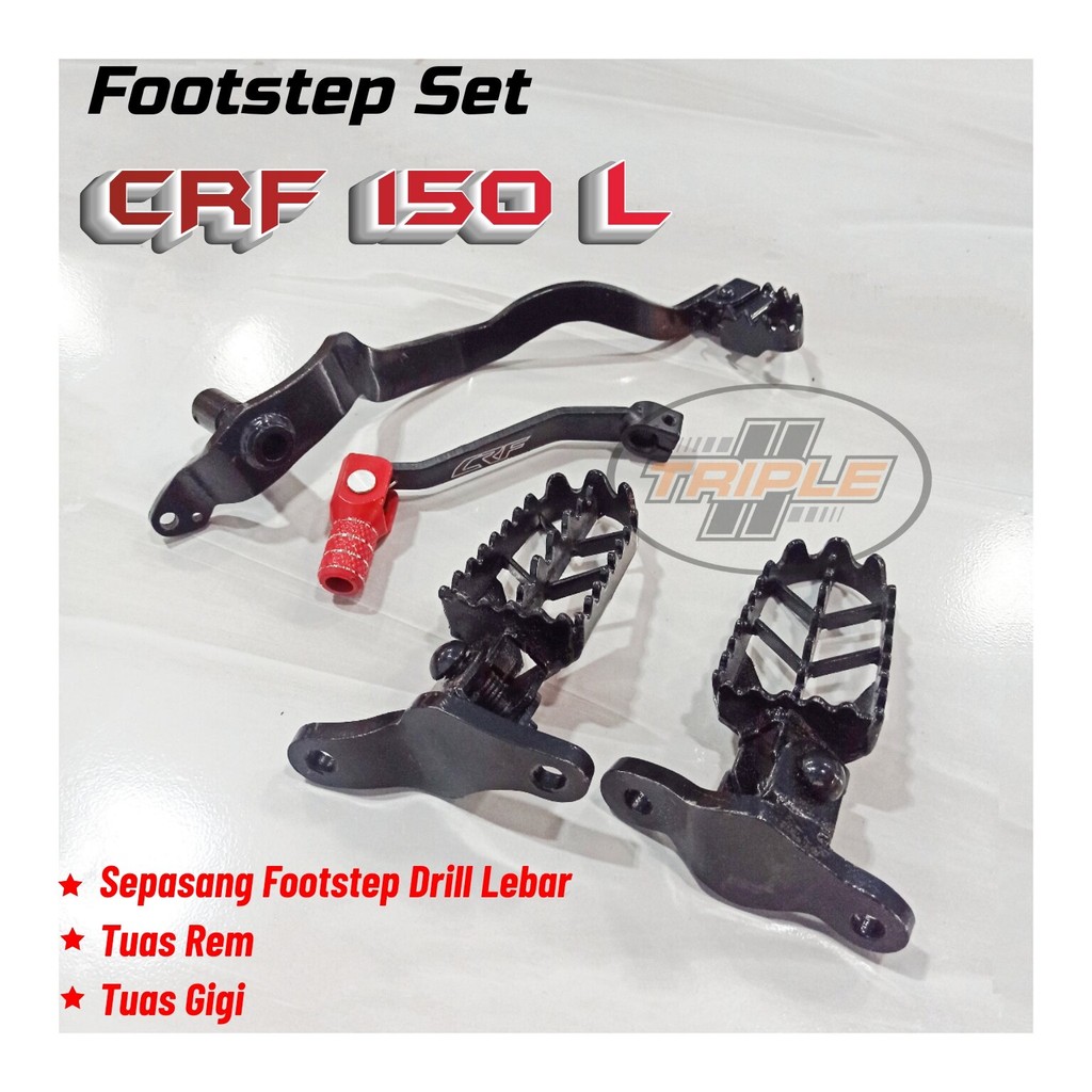 Paket Footstep pustep Tuas Pedal Gigi Rem CRF 150 aksesoris crf