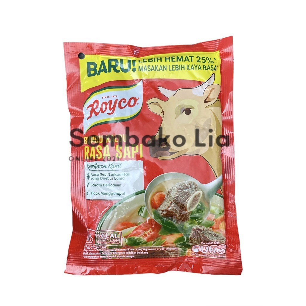 

Royco Bumbu Penyedap Rasa Kaldu Sapi 220gr / Royco Pouch 220gr