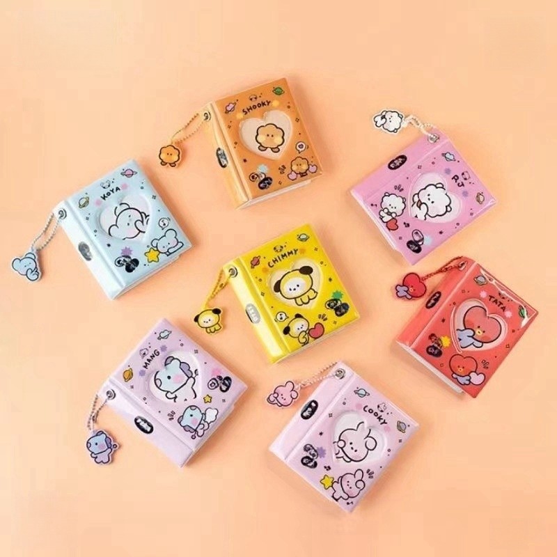 

Cartoon Mini Photo Album Kawaii Card Album Large Capacity Portable Card Display Storage Pouch Photoc