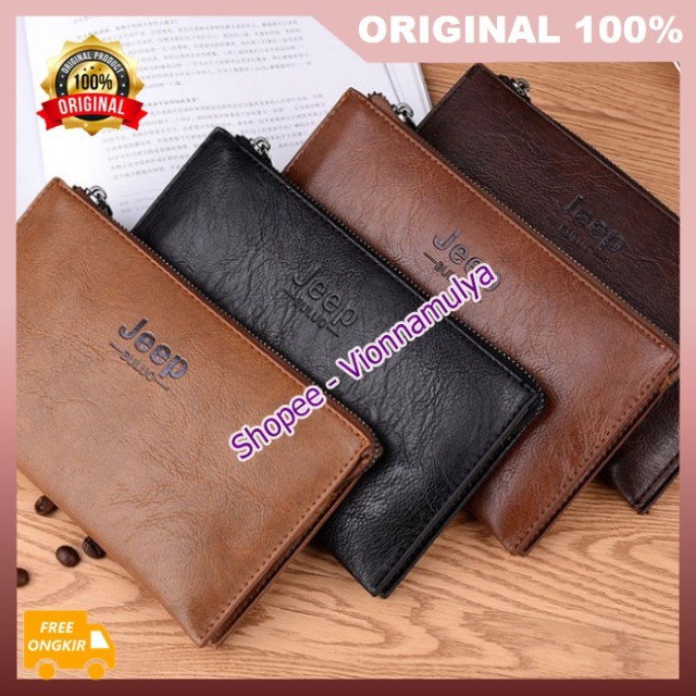 Bolou Jeep Handbag Tas Tangan Kulit Bolou Jeep Clutch Handbag Pria Wanita ORIGINAL