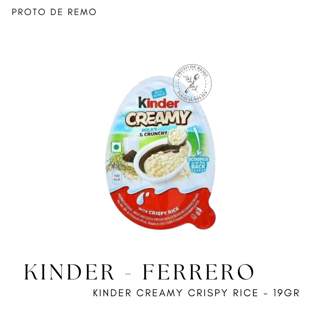 

Ferrero Kinder Creamy with Crispy Rice - 19GR