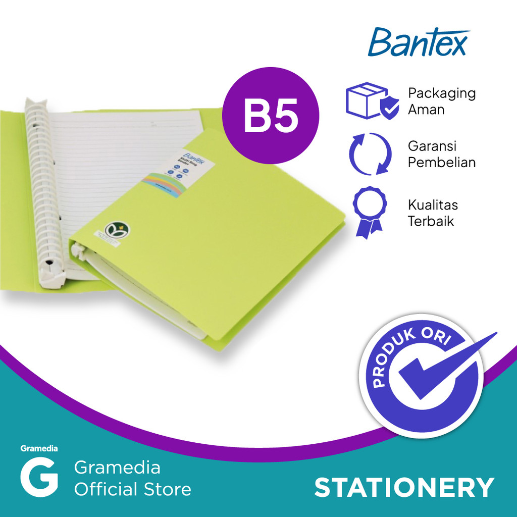 

Bantex Trendy B5 Binder 26 3526 72 Pistachio Co