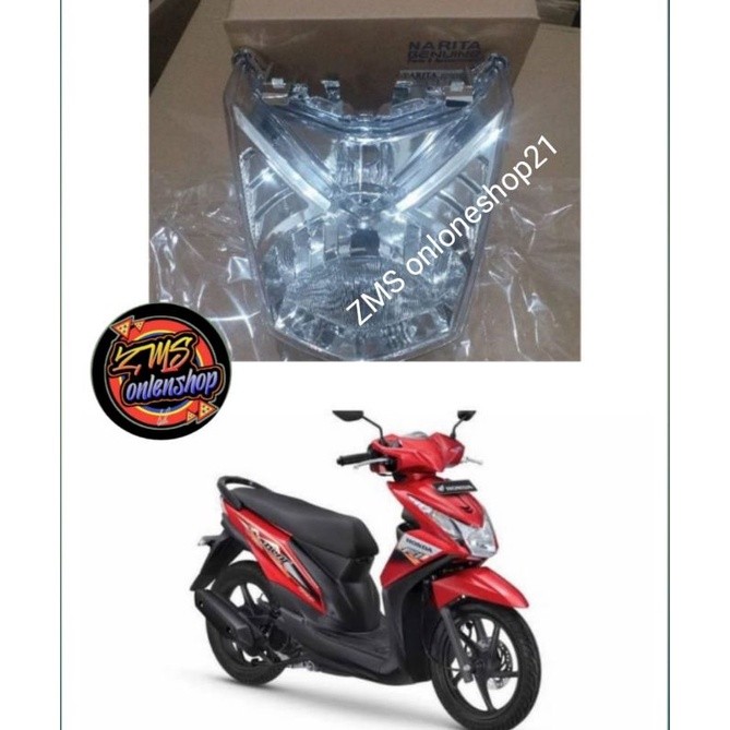 Reflektor beat fi 2014,2015,2016/lampu depan beat fi 2014,2015,2016