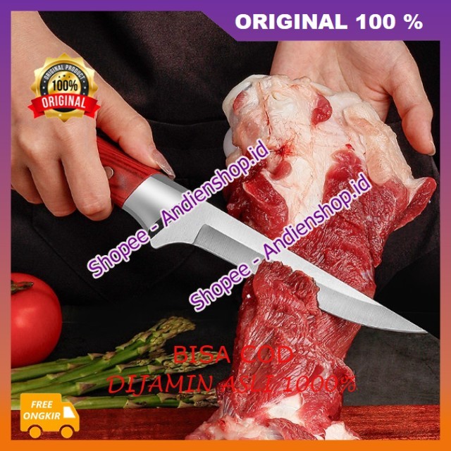 Pisau Daging Pisau Koki Jepang Multifungsi Pisau Mongolia Super Tajam 100% ASLI