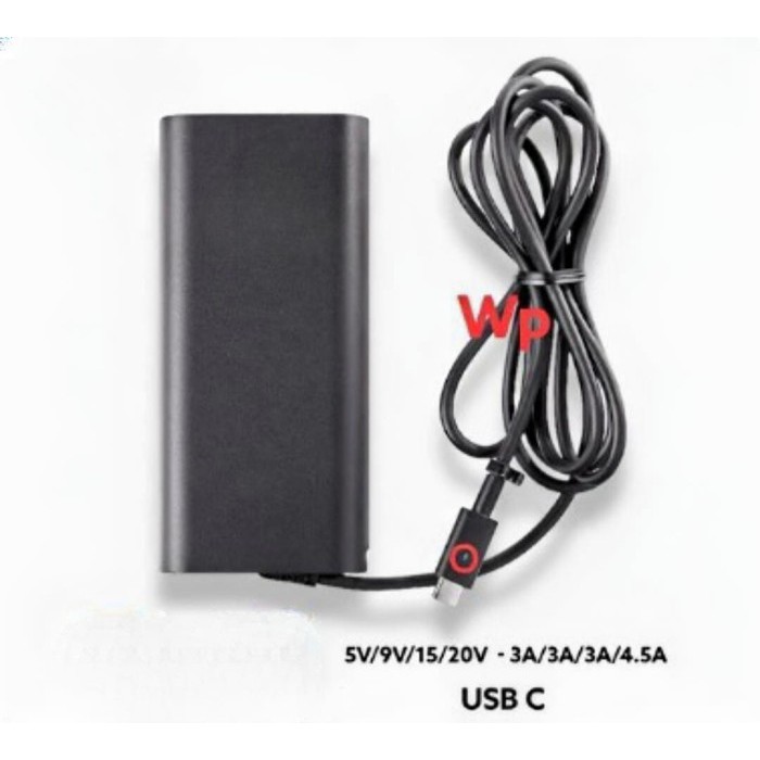 Adaptor Charger 20V - 4.5A 5V/9V/15V/20V 3A/3A/3A/4.5A 90W USB C