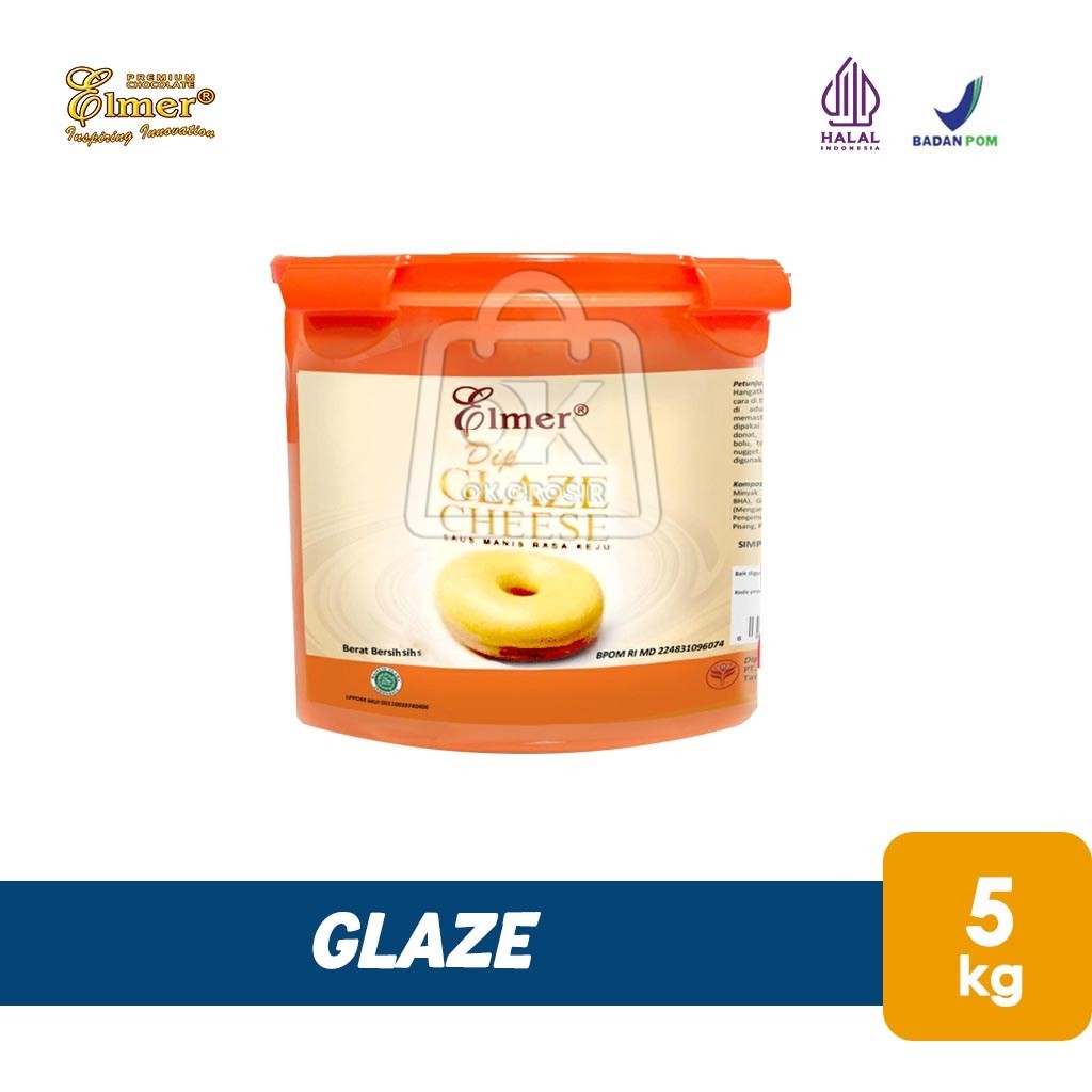 

Elmer Glaze Cheese Donut Olesan Donat Topping Keju (Kaleng Pail 5kg)