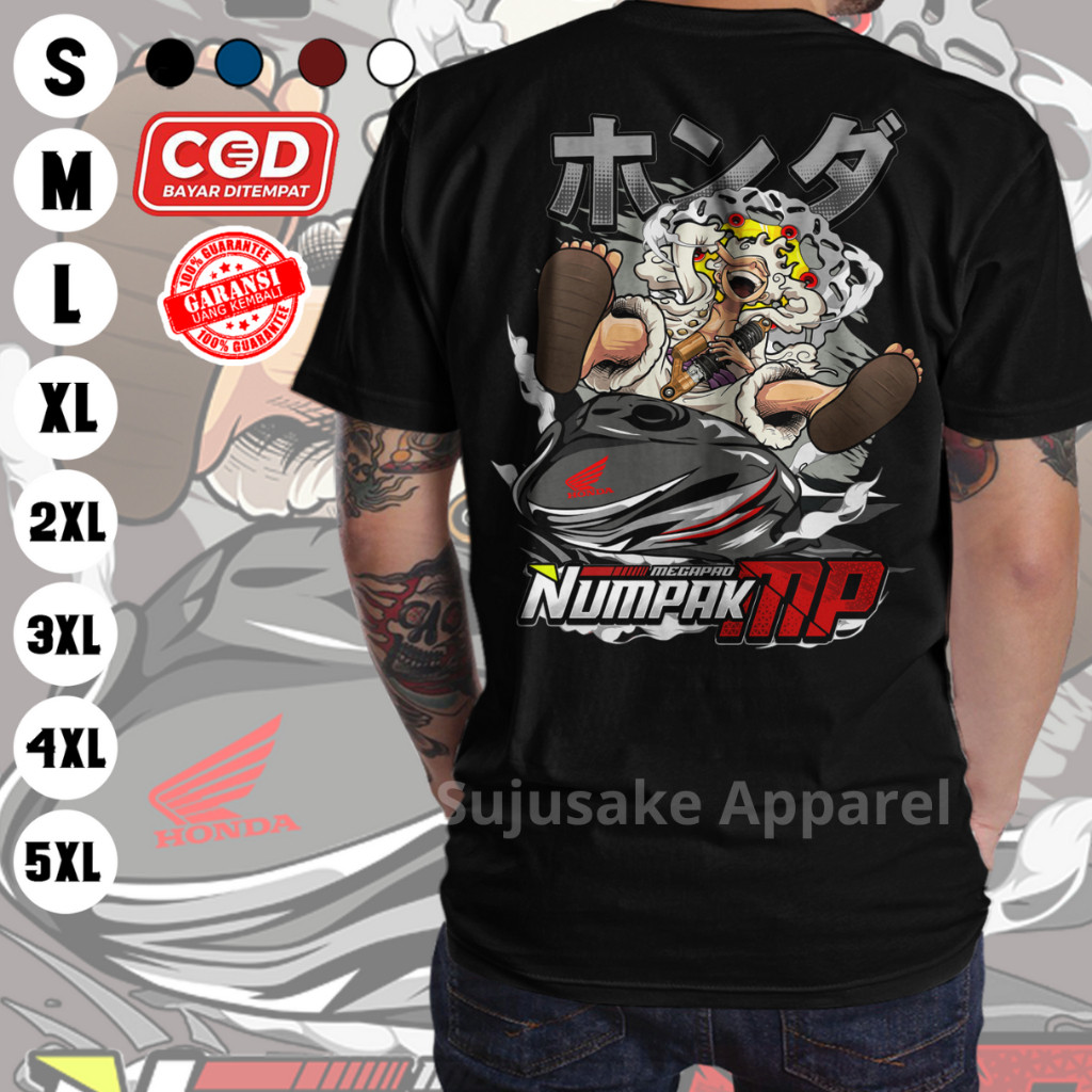 Baju Kaos Pria Numpak Honda Herex Mp Mega Pro Megapro Primus Gank Distro  Murah Keren Warna Hitam Ba