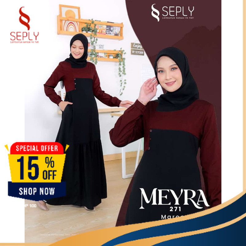 SEPLY GAMIS MEYRA 271 MAROON