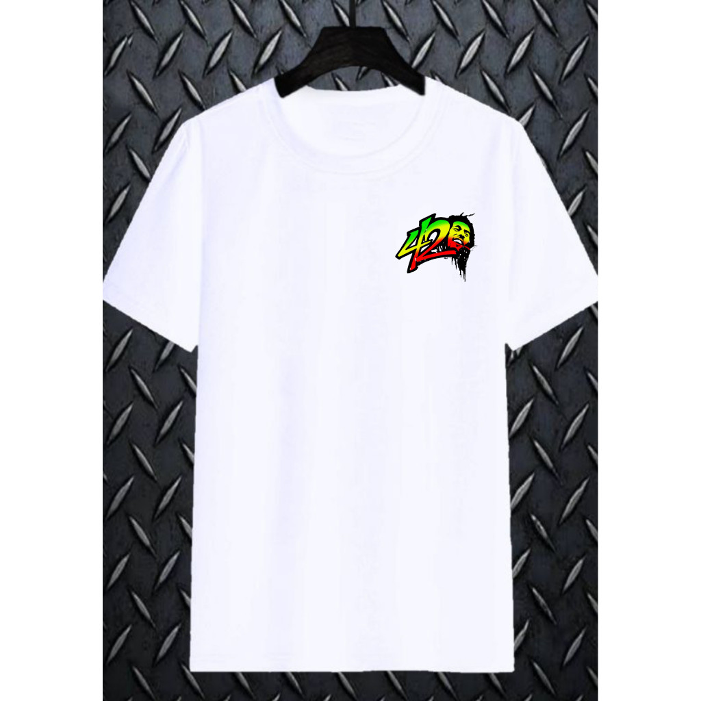 Kaos 420 BOB MARLEY Bahan Cotton Combad 24s II Kaos Distro Cowok II Kaos Cowok II Baju Distro Cowok