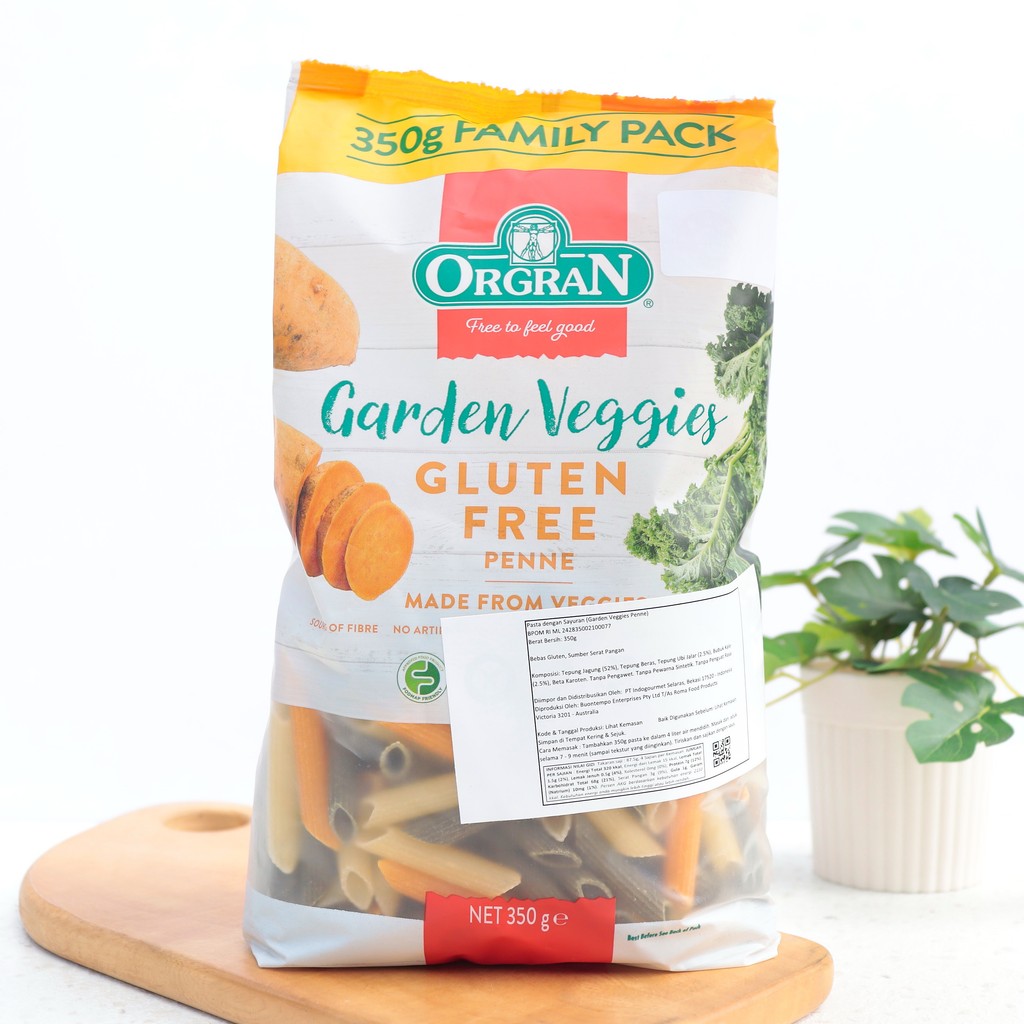 

350g Garden Veggies Pasta Penne Gluten Free - Orgran