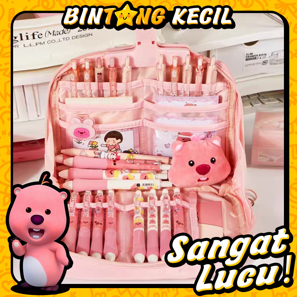 

Tempat Pensil Super Large Capacity kotak pensil Pensil Tas Anak Sekolah Kotak Stationary lucu stationery organizer