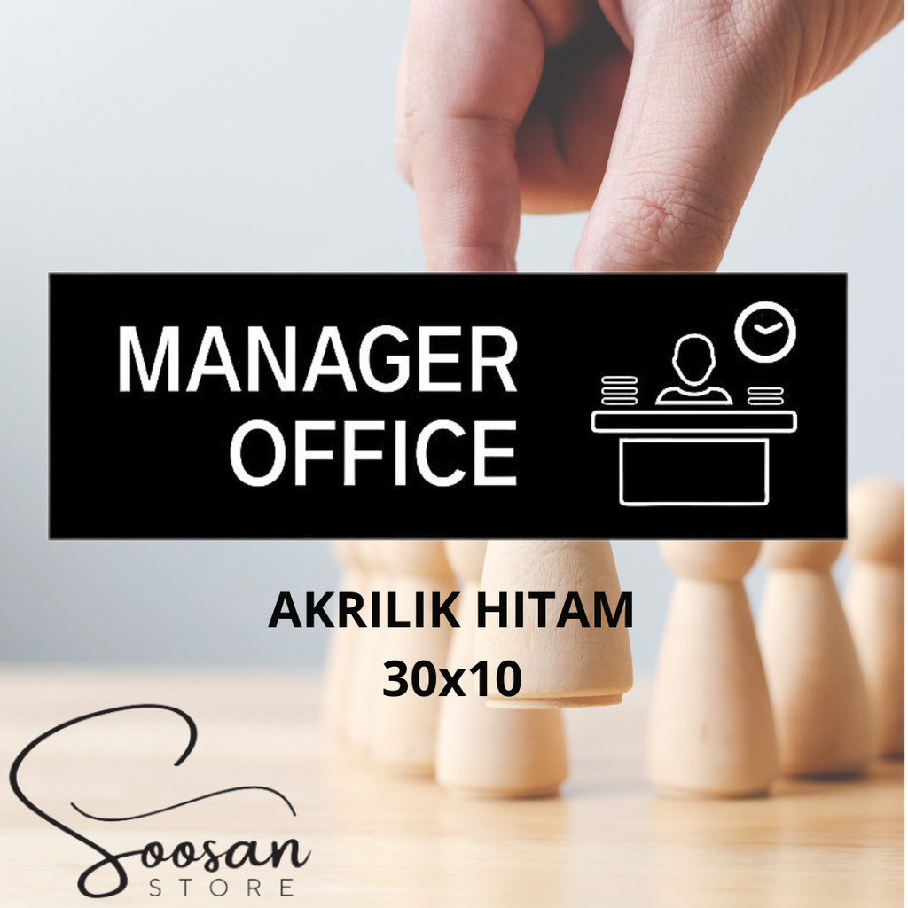 

AKRILIK SIGN MANAGER OFFICE 30x10
