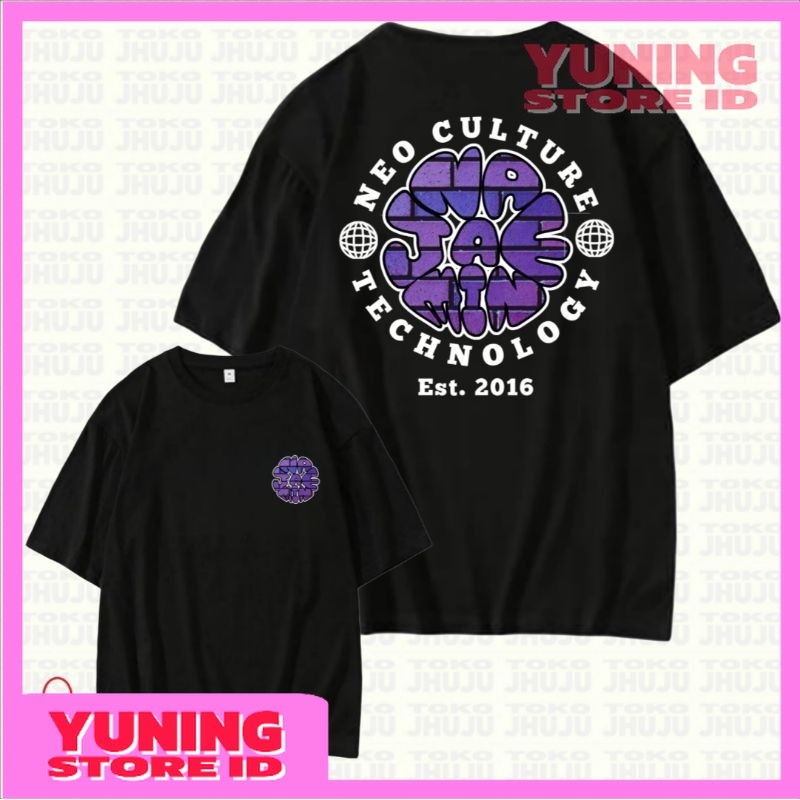 YSID Kaos Nct Dream Na Jaemin Purple Block Texture Streetwear DB