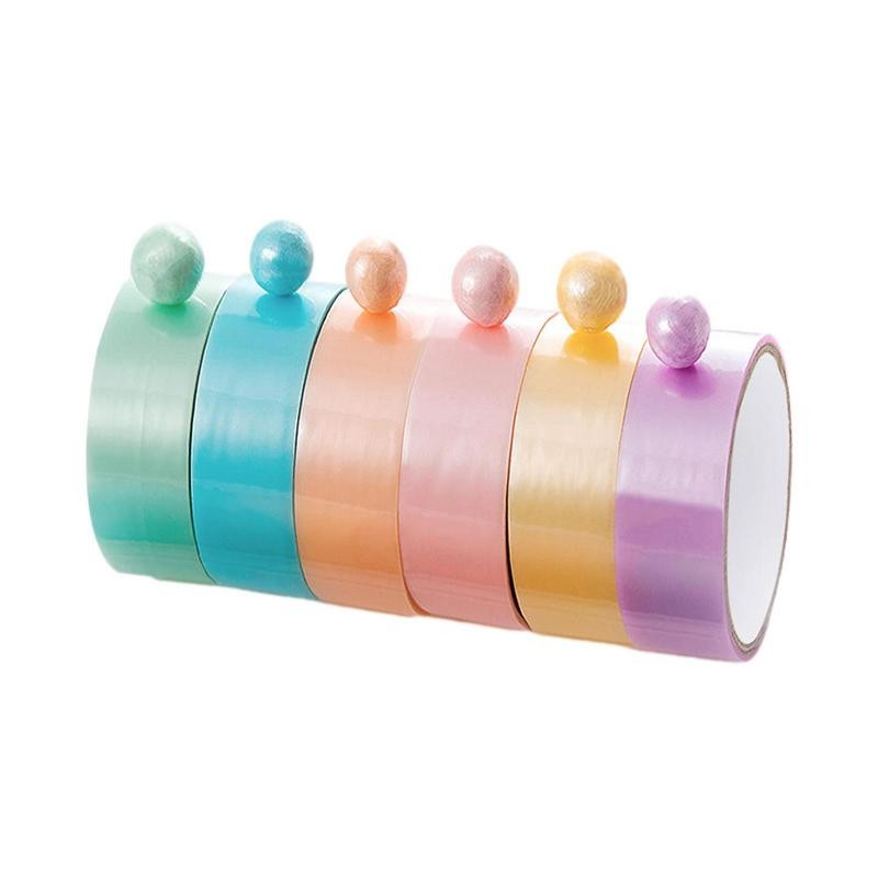 

Funny Sticky Ball Tape Colorful Tape Safe Funny Toy Adhesive Sticky Ball Rolling Tapes DIY Accessories Convenient Relaxing Craft