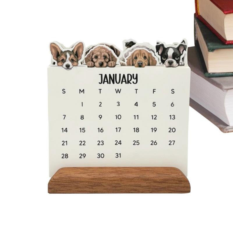 

Funny Dog Calendar 2025 Cute Desk Monthly Calendar Planner Family Planner Calendar With Monthly Doggy Images For Dog Lover