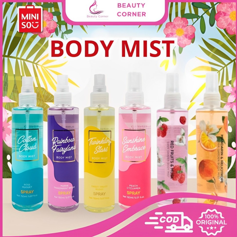 Miniso Body Mist - 150ml Fragrance Spray Tahan Lama Natural