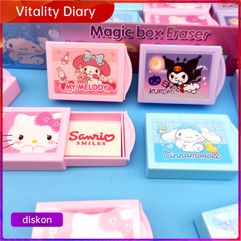 

【COD❤️】Sanrio Kotak Ajaib Penghapus Hadiah Pembelajaran Siswa Penghapus Kotak Laci Kartun Kreatif VDY