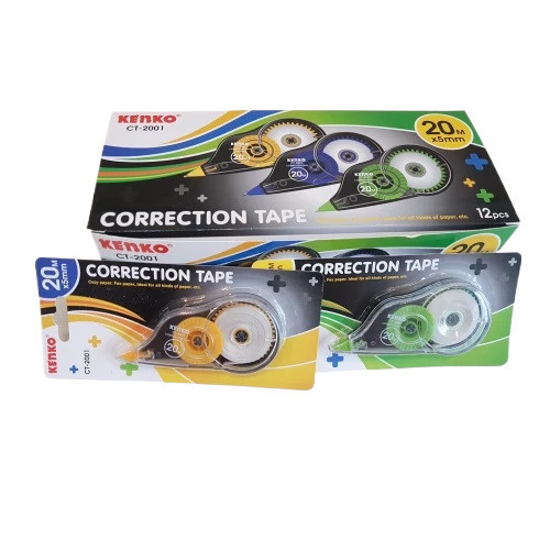 

(PACK) Penghapus Pulpen Kertas / Correction Pen Tape Pita - Kenko CT-2001