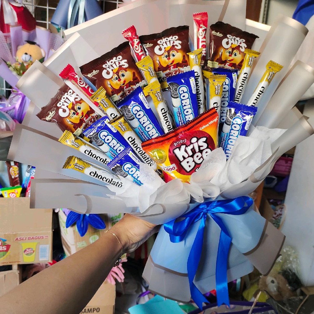 

Buket Snack Ukuran L Murah - Hadiah Makanan