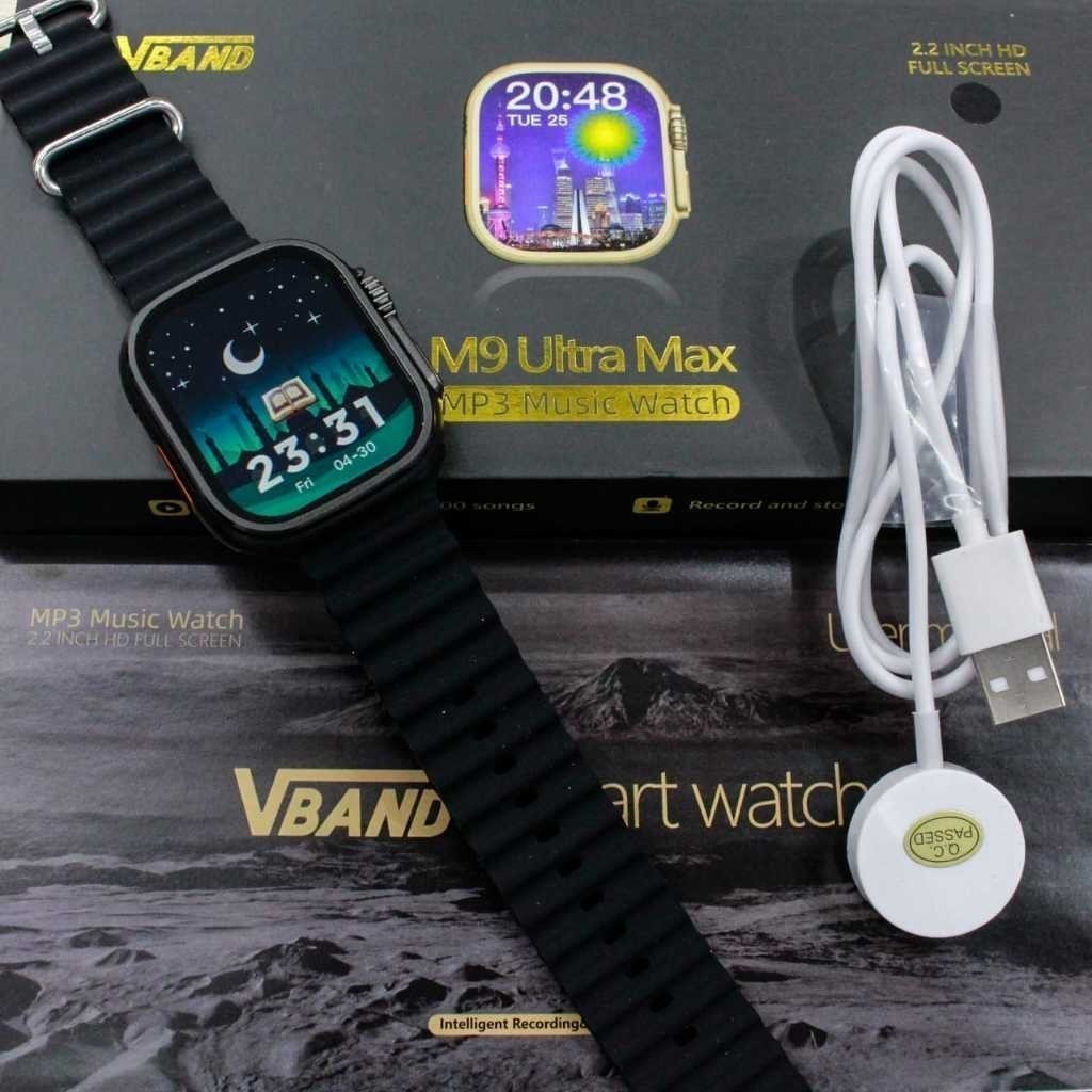 TERBARU SMARTWATCH M9 ULTRA MAX ORIGINAL BISA MENGELUARKAN MUROTTAL / JAM ORIGIAL SMART WATCH MUSLIM