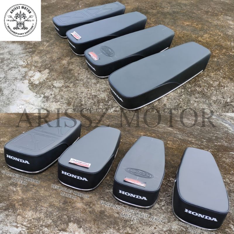 jok cb kulit MBtech jok cb MBtech galvanis anti gembos coakan aki polos karbon Arissz Motor