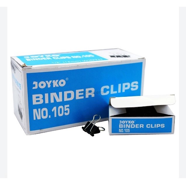 ASS BINDER KLIP KECIL NO.105 JOYKO PENJEPIT KERTAS BINDER KLIP 1 BOX KECIL