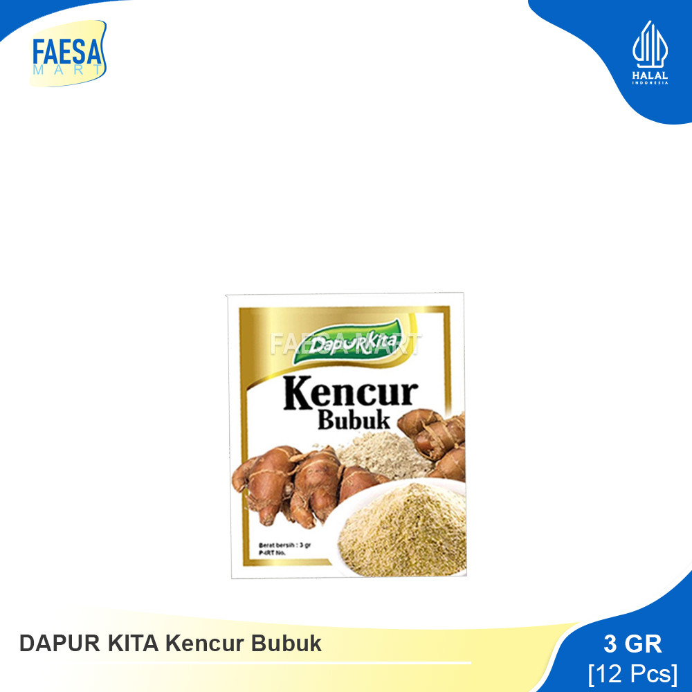 

DAPUR KITA Kencur Bubuk 3gr (12 Pcs)