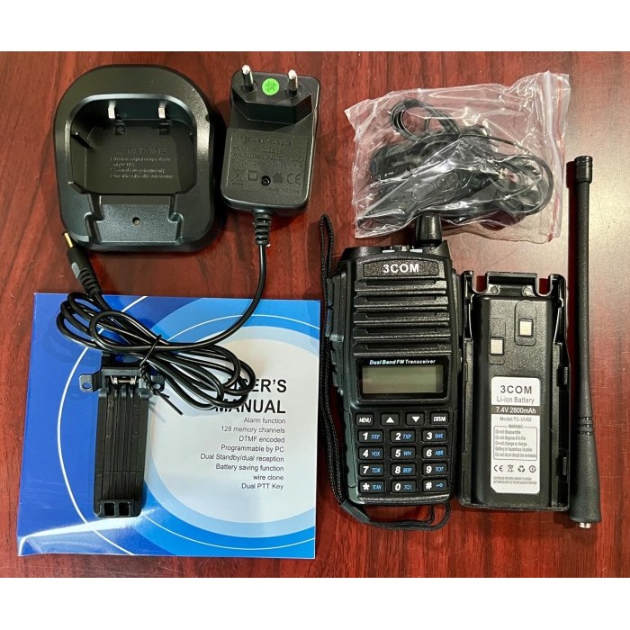 HT 3COM Radio UV82 Dualband Handy Talky 8 WATT HT UV 82 PRO