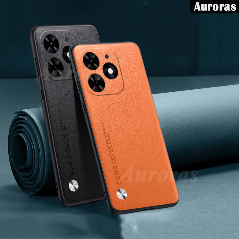 For Infinix Note 40X Phone Case Leather Shockproof Protection Cover Soft Silicone Frame Cover for In